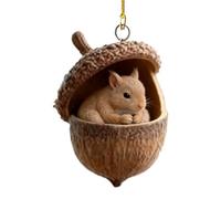 Lruvaqi Animals Christmas Tree Acrylic Pendant,Cute Acrylic 2D Acorn Home Decor,Christmas Tree Decorations - for Winter Holiday Birthday Party Thanksgiving Home Room Dormitory Apartment Indoor