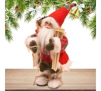 Lruvaqi Christmas Santa Claus Figure,Santa Claus Musical Electric Doll | Christmas Plush Toys with Music Electronic Animated Stuffed Animal Gift for Kids Sing A Song
