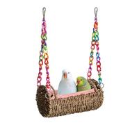 Lruvaqi Small Animal Hammocks,Chew-Proof Breathable Suspension Enrichment | Hamster Swing with Removable Mat,for Indoor Home Syrian Dwarf Guinea Sugar Glider