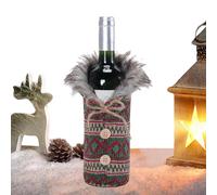 Lruvaqi Wine Covers for Christmas, Soft Decorative Holder, Holiday Wine Bottle Clothes Bag, for Friends Holiday Festival Living Room Kitchen Home Bar Shop Festival Home Bar