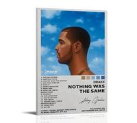 LRXDECOR Drake-Nothing Was The Same Poster, Hit Music Album Cover Canvas Poster Pop Star Portrait Aesthetic Wall Art Printing For Modern Home Bedroom Decor12x18inch(30x45cm) Frame