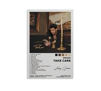 LRXDECOR Drake -Take Care Poster, Hit Music Album Cover Canvas Poster Pop Star Portrait Aesthetic Wall Art Printing For Modern Home Bedroom Decor16x24inch(40x60cm) Unframe