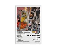 LRXDECOR It's Almost Dry by Pusha T Poster Hit Music Album Cover Canvas Poster Trendy Wall Art For Bedroom Home Aesthetic Decor16x24inch(40x60cm) Unframe