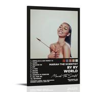 LRXDECOR Ry Ry World by Mariah The Scientist Poster Hit Music Album Cover Canvas Poster Trendy Wall Art For Bedroom Home Aesthetic Decor16x24inch(40x60cm) Frame