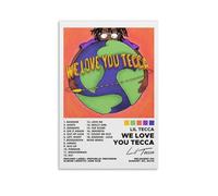 LRXDECOR We Love You Tecca by Lil Tecca Poster Hit Music Album Cover Canvas Poster Trendy Wall Art For Bedroom Home Aesthetic Decor08x12inch(20x30cm) Unframe