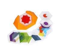 LRXIYODE 1 Box Colorful Geometric Shape Jigsaw Puzzle Challenges Early Education for Adults Logic Development Stem Brain Teaser Parent Interactive Game