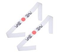 LRXIYODE 1 Pair Japanese Style Decorative Headband Pair Sweat Absorbent Breathable Samurai Wraps for Costumes Sports and Gym Use Comfortable Fit for People