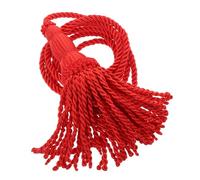 LRXIYODE 1 Pair Red Braided Bugle Horn Cord with Tassel for Wind Instruments, Handmade Decorative Braiding Rope Suitable for Bugle and Brass Instruments in Marching Bands