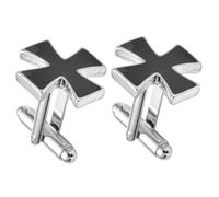 LRXIYODE 1 Pair Suit Cuff Links Small Cuff Links Delicate Shape Alloy Lightweight Easy to Use Men Birthday Business Partnerships Cross Shape 0.79x0.79x0.79in