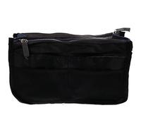 LRXIYODE 1 PC Large Capacity Travel Toiletry Bag Durable Multi Pocket Organizer for Makeup Essentials Lightweight Foldable Liner for Outdoor Travel Black Double Layer Design