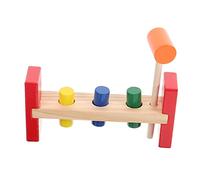 LRXIYODE 1 Set Knocking Color Cognition Educational for Early Learning Pounding Bench Safe Wooden Tapping Plaything for Year Fun Cognitive Development