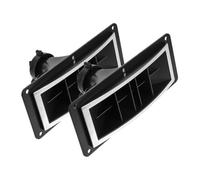 LRXIYODE 10-inch Brushed Black Stage Horn Tweeter Light, 2pcs Set Horn Tweeter for Speakers, Professional Stage Speaker Accessories for Live Sound Equipment