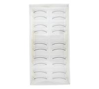 LRXIYODE 10 Pairs Fake Lash for Mannequin Natural Long Black Fiber Eyelashes Grafting Practice Eyelash Strips Flexible for Practicing Extensions on A Mannequin Head