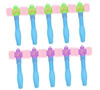 LRXIYODE 10 Pcs Plastic Hammer Squeaky Beating Mallets for Boys and Lightweight Hand Eye Coordination Enhancer Fun Pounding Playset
