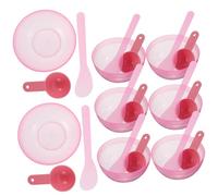 LRXIYODE 10 Sets Facial Mask Mixing Bowls Plastic Skincare Tool Kit with Stick and Spoon for Effortless Mask Preparation Travel Friendly Easy to Clean Versatile for and Other Beauty