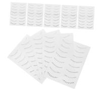 LRXIYODE 10 Sheets Eyelash Stickers for Lower Lashes, Natural Look and High Adherence Tattoo Paper Makeup Tool, Black Curl Cluster Lashes for Weddings and Night
