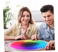 LRXIYODE 1000 Piece Rainbow Gradient Color Changing Jigsaw Puzzle for Adults Challenging Circle Paper Puzzle with Printing Creative Gift and Collectors