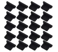 LRXIYODE 100pcs Black Silicone Micro USB Dust Plug for Phone Charging Interface and Tablets, Travel Friendly and Sweat Proof Soft Silicone Cover, Precise Size Dust-proof Plug Minimising