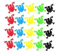 LRXIYODE 100Pcs Colorful Plastic Bouncing Frogs Jumping Party Favors for Lightweight Educational Frog for Carnival Prizes and Fun Bundles