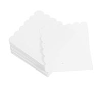 LRXIYODE 100pcs Disposable Cocktail Napkins White Scalloped Edges Elegant Paper Guest Towels for Bridal Shower Wedding Party Dessert Lunch Dinner Supplies