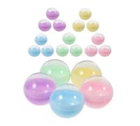 LRXIYODE 100pcs Macaron Color Semi-transparent Vending Machine Capsules Round Plastic Party Favor Containers Bulk Gumball and Easter Basket Capsules for DIY Crafts and Prize Dispensing