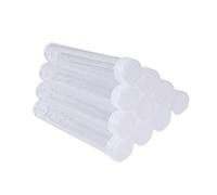 LRXIYODE 100pcs PET Test Tubes with Screw Caps Refillable Storage Bottles for Bath Salt Sugar Capsule