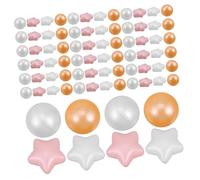 LRXIYODE 100pcs Plastic Pool Toys Round Game Ocean Balls Soft Party Balls Props for Toddlers