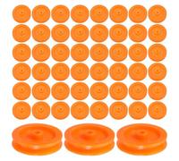LRXIYODE 100Pcs Plastic Pulley Wheels Kit for DIY Rc Car and Airplane Models, Small Mute Gear Pulley Set for and Educational Mechanical Projects