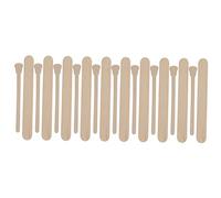 LRXIYODE 100pcs Portable Waxing Sticks Durable Wooden Wax Applicators for Hair Removal for Home Waxing Kits Includes Two Shapes for Versatile Use