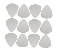 LRXIYODE 100pcs Shredding Guitar Pick Steel Finger Picks Thumb Plectrum Metal for Electric Guitar Stainless Steel Thumb Bass Plectrum Metal Silver
