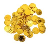 LRXIYODE 100pcs St Patrick's Day Shamrock Coins Plastic Leaf Clover Party Decorations Lucky Irish Festival Favor Pack