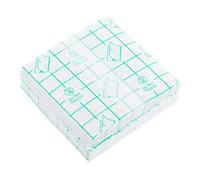 LRXIYODE 100pcs Waterproof Pu Film Makeup Mixing Palette 7cm x 7cm Adhesive Cosmetic Plate for Beauty Professionals for Makeup Application and Mixing