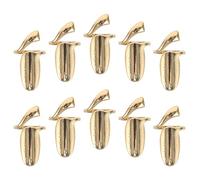 LRXIYODE 10Pcs Adjustable Gold Fingernail Protective Rings Nail Cover Caps for Women Reusable Open Finger Nail Accessories Suitable for Manicure Decoration and Daily Use
