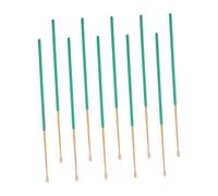 LRXIYODE 10Pcs Bamboo Ear Picks with Non Slip Handle Lightweight Earwax Removal Tools for Safe Daily Cleaning and Portable Green Earwax Cleaning Sticks