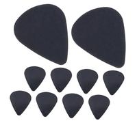 LRXIYODE 10pcs Black Guitar Picks: 0.5mm Acoustic Electric and Bass Guitar Plectrums - Clear Sound and Easy Handling for Musicians of All Styles