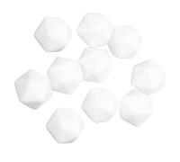 LRXIYODE 10Pcs Blank Acrylic Dice Sided Unfinished Craft Blocks for DIY Painting Educational Maths Cubes Creative Art Projects