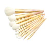 LRXIYODE 10pcs Cosmetic Marbled Makeup Brush for Eye Shadows and Foundation for Travel and Daily Use