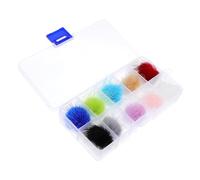 LRXIYODE 10Pcs Detachable Nail Plush Balls Fluffy Faux Fur Manicure Nail Art Decorations for Natural and Artificial Easy to Change Creative Accessories