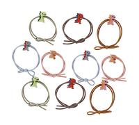 LRXIYODE 10Pcs Dinosaur Hair Bands for Cute Cartoon Elastic Ponytail Holders Durable Stretchy Hair Ties for Adorable Fashionable Designs