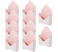 LRXIYODE 10pcs Envelope Shape Flower Packing Boxes Paper Material with Unique Corner Design and Resistant to Touch, for Wedding Day or Christmas Flower Wrapping and Presentation