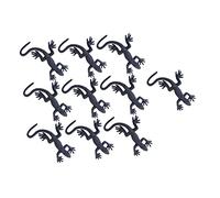 LRXIYODE 10Pcs Halloween Plastic Gecko Realistic Lifelike Prank Props for April Fools Day and Party Decorations Scary Soft Rubber Animal Models for Horror Atmosphere