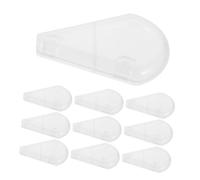 LRXIYODE 10pcs Makeup Brush Covers Protective Caps for Home Dustproof and Fan Shape for Different Brush Heads