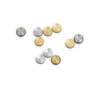 LRXIYODE 10pcs Metal Flute Hole Sound Plugs Universal Flute Repair Parts Accessory Brass and Silver Color Set for Woodwind Instrument Maintenance
