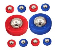 LRXIYODE 10pcs Mini Shuffleboard Pucks Set for Indoor Tabletop Game Steel and Plastic Portable Family Fun for Hand Eye Coordination and Motor Skill Development