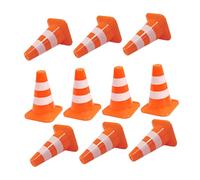 LRXIYODE 10pcs Mini Traffic Cone Models Educational Learning for Bright Small Road Safety Markers Lightweight Sand Table Accessories for Interactive Traffic Rule Teaching and Imaginative