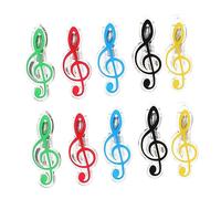 LRXIYODE 10Pcs Music Note Clips Strong Clamping Force for Piano Scores Durable Sheet Clips Colors for Musicians and Music Lovers Any Environment
