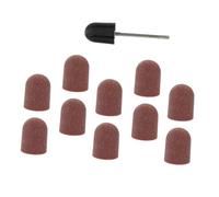 LRXIYODE 10pcs Nail Sanding Caps 180 Grit Polishing Burr Caps Callus Remover for Manicure Pedicure Nail Drill Tool with Sanding Drum for Expert Use