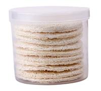 LRXIYODE 10pcs Natural Loofah Makeup Remover Pads Gentle Facial Cleansing Sponges Exfoliating Soft Reusable Puff for Travel Gym and Daily Skincare