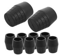 LRXIYODE 10pcs Non-slip Microphone Stand Foot Pads Rubber Caps Shock Absorbing Anti-scratch Protector for Mic Base Feet Instrument Accessories Black