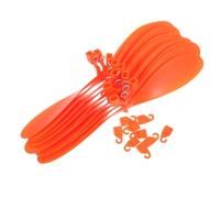LRXIYODE 10pcs Orange Airplane Propeller Parts for Model Planes Rubber Band Power Enhanced Helicopter Blades Compatible with Thunderbird Glider Tiger Helicopter for Stable Flight and